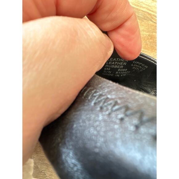 Tory Burch Minnie Ballet Flats Travel Leather in Black size 6 - Picture 4 of 5